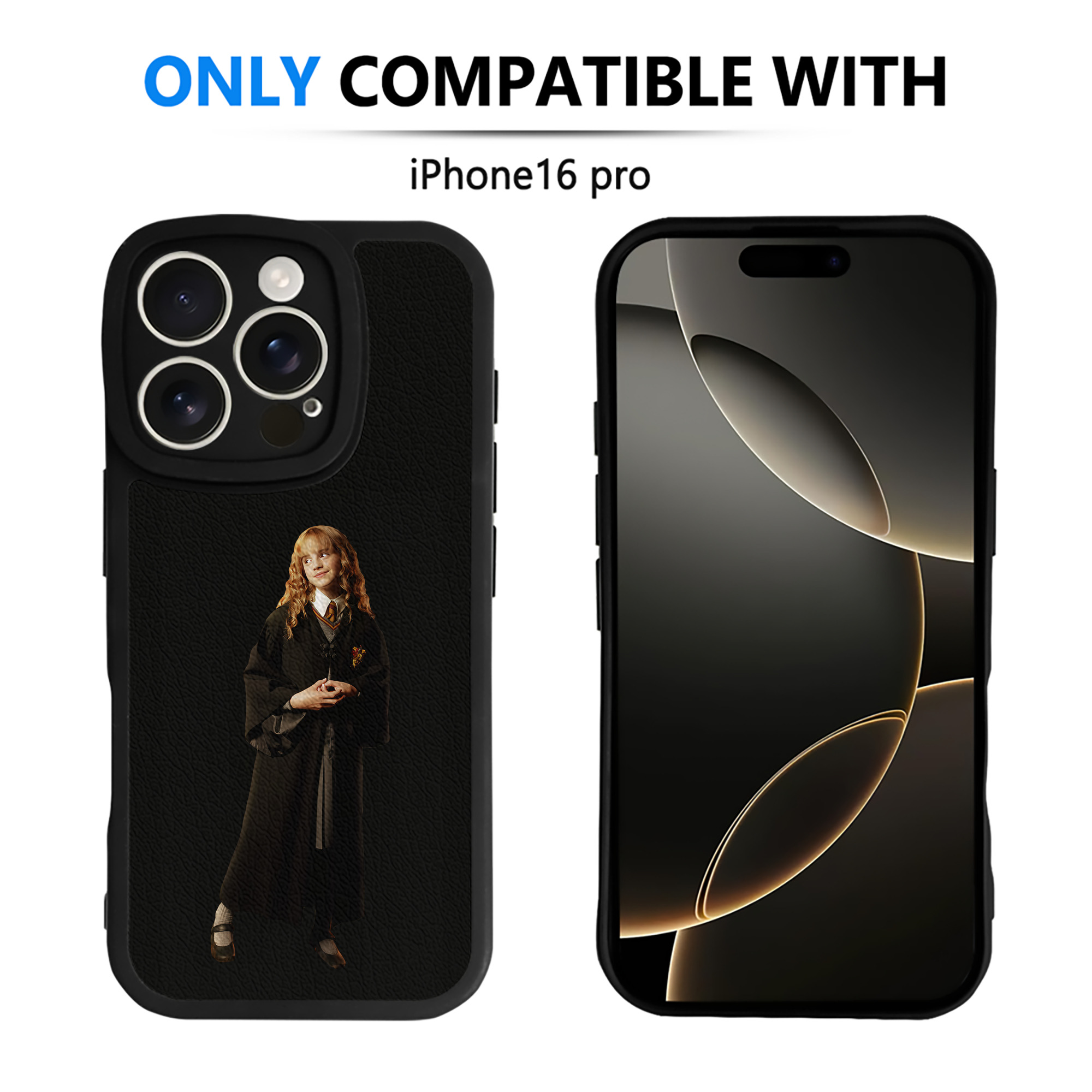 （画像用） Harry Potter ハリー・ポッターシリーズ 【iPhone 16シリーズ対応】シリコンスマホケース（レザー調） 材質：シリコン